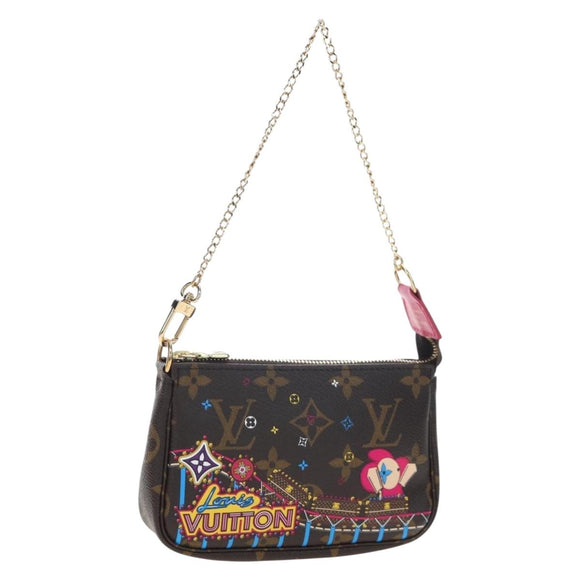 LOUIS VUITTON Monogram Vivienne Mini Pochette Accessoires M69752 LV Auth 195027M