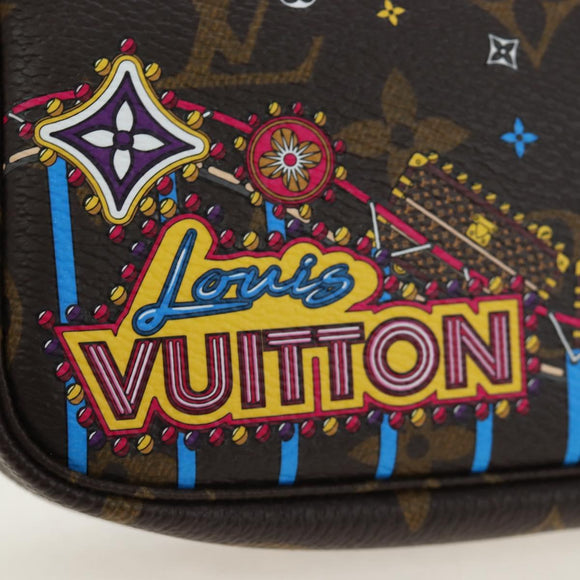 LOUIS VUITTON Monogram Vivienne Mini Pochette Accessoires M69752 LV Auth 195027M
