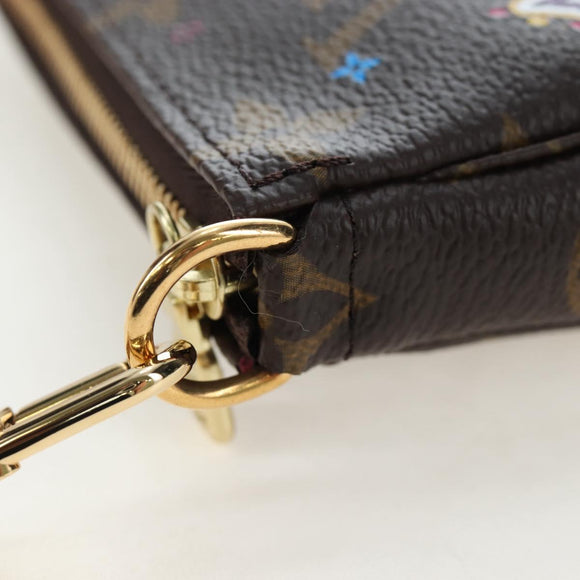 LOUIS VUITTON Monogram Vivienne Mini Pochette Accessoires M69752 LV Auth 195027M