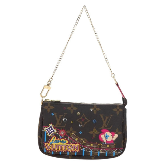 LOUIS VUITTON Monogram Vivienne Mini Pochette Accessoires M69752 LV Auth 195027M