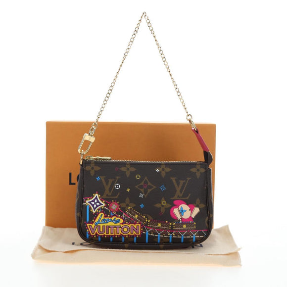LOUIS VUITTON Monogram Vivienne Mini Pochette Accessoires M69752 LV Auth 195027M