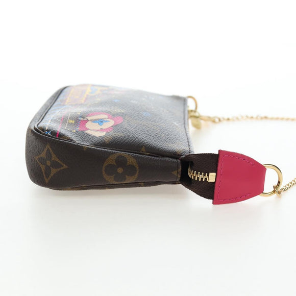 LOUIS VUITTON Monogram Vivienne Mini Pochette Accessoires M69752 LV Auth 195027M