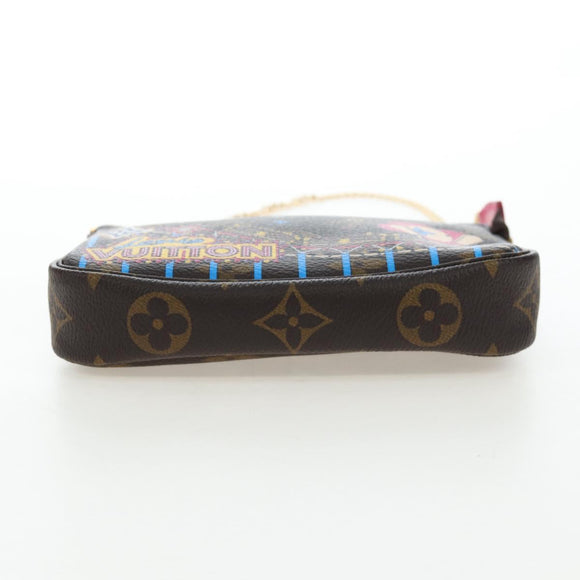 LOUIS VUITTON Monogram Vivienne Mini Pochette Accessoires M69752 LV Auth 195027M