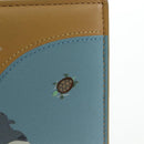 LOEWE Wallet Leather Suna Fujita Collaboration Brown Silver Auth 195028M-17