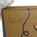 LOEWE Wallet Leather Suna Fujita Collaboration Brown Silver Auth 195028M-20
