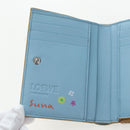 LOEWE Wallet Leather Suna Fujita Collaboration Brown Silver Auth 195028M-21