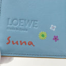 LOEWE Wallet Leather Suna Fujita Collaboration Brown Silver Auth 195028M-23
