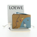 LOEWE Wallet Leather Suna Fujita Collaboration Brown Silver Auth 195028M-12