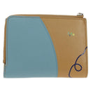 LOEWE Wallet Leather Suna Fujita Collaboration Brown Silver Auth 195028M-2