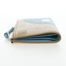 LOEWE Wallet Leather Suna Fujita Collaboration Brown Silver Auth 195028M-3