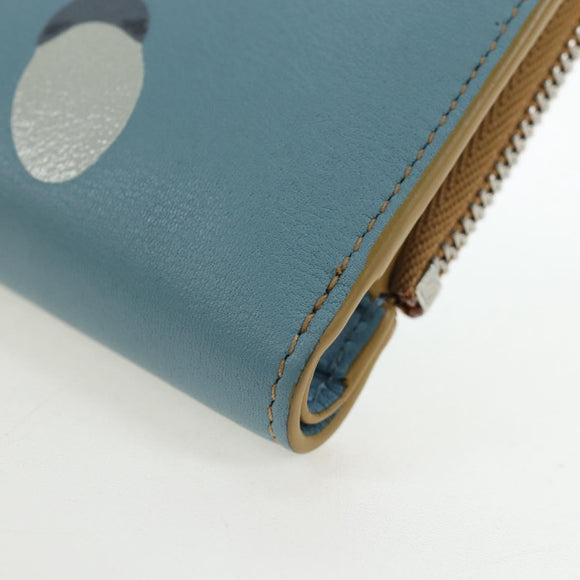 LOEWE Wallet Leather Suna Fujita Collaboration Brown Silver Auth 195028M
