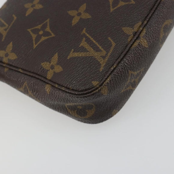 LOUIS VUITTON Mini Pochette Accessoires Accessory Pouch N41667 LV Auth 195032