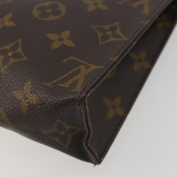 LOUIS VUITTON Monogram Poche Toilette 19 Pouch M47544 LV Auth 195034