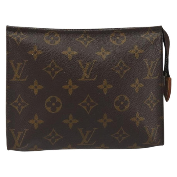 LOUIS VUITTON Monogram Poche Toilette 19 Pouch M47544 LV Auth 195034