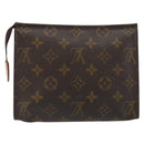LOUIS VUITTON Monogram Poche Toilette 19 Pouch M47544 LV Auth 195034-2