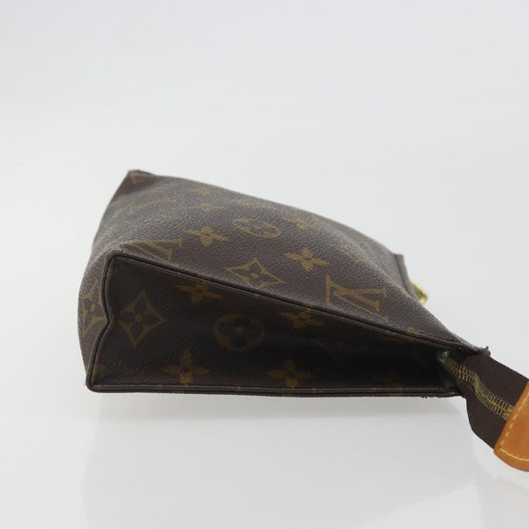 LOUIS VUITTON Monogram Poche Toilette 19 Pouch M47544 LV Auth 195034