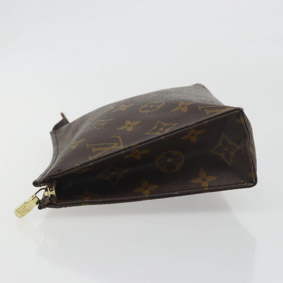 LOUIS VUITTON Monogram Poche Toilette 19 Pouch M47544 LV Auth 195034