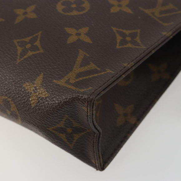 LOUIS VUITTON Monogram Poche Toilette 19 Pouch M47544 LV Auth 195034