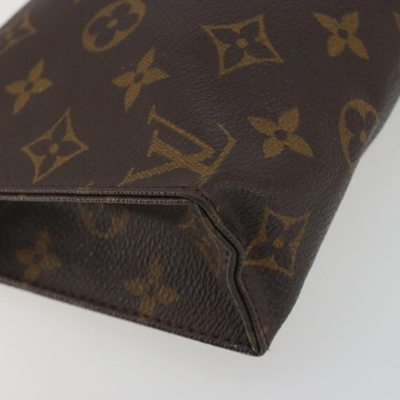 LOUIS VUITTON Monogram Poche Toilette 19 Pouch M47544 LV Auth 195034