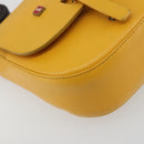 BALLY Shoulder Bag Leather Yellow Gold Auth 195037A-15