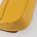 BALLY Shoulder Bag Leather Yellow Gold Auth 195037A-17