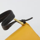 BALLY Shoulder Bag Leather Yellow Gold Auth 195037A-20