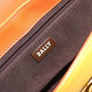 BALLY Shoulder Bag Leather Yellow Gold Auth 195037A-21