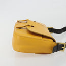 BALLY Shoulder Bag Leather Yellow Gold Auth 195037A-3