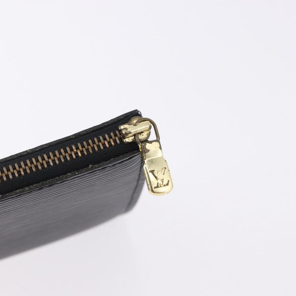 LOUIS VUITTON Epi Pochette Accessoires Accessory Pouch Black M52982 Auth 195038