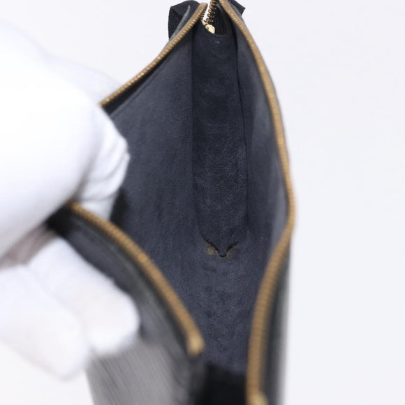 LOUIS VUITTON Epi Pochette Accessoires Accessory Pouch Black M52982 Auth 195038
