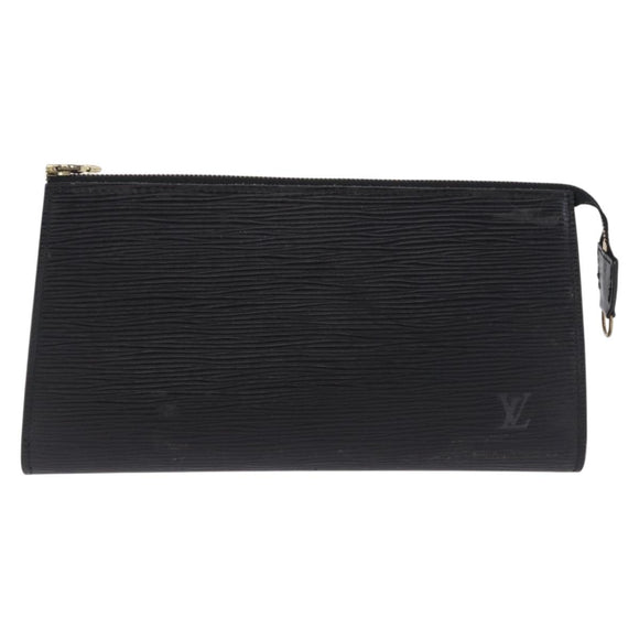 LOUIS VUITTON Epi Pochette Accessoires Accessory Pouch Black M52982 Auth 195038