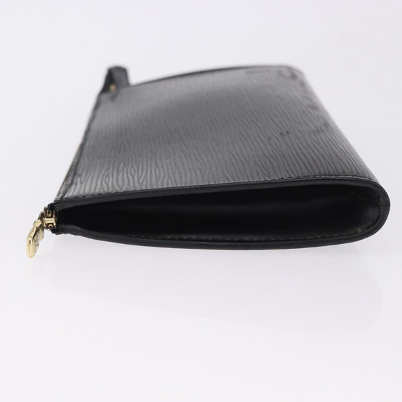 LOUIS VUITTON Epi Pochette Accessoires Accessory Pouch Black M52982 Auth 195038