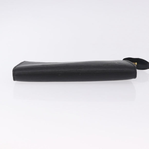 LOUIS VUITTON Epi Pochette Accessoires Accessory Pouch Black M52982 Auth 195038