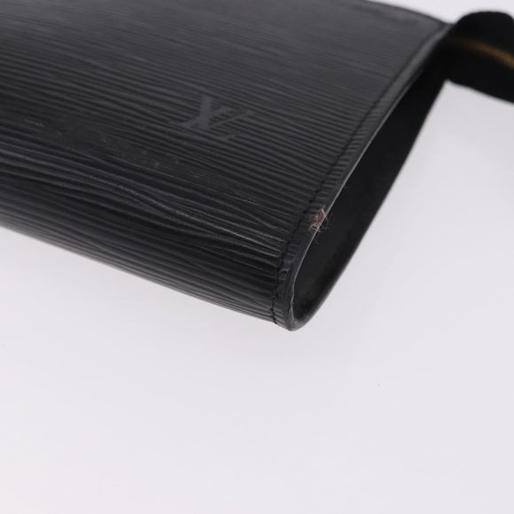 LOUIS VUITTON Epi Pochette Accessoires Accessory Pouch Black M52982 Auth 195038