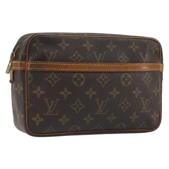 LOUIS VUITTON Monogram Compiegne 23 Clutch Bag M51847 LV Auth 195039