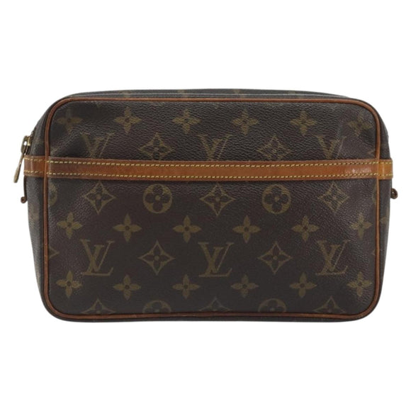 LOUIS VUITTON Monogram Compiegne 23 Clutch Bag M51847 LV Auth 195039
