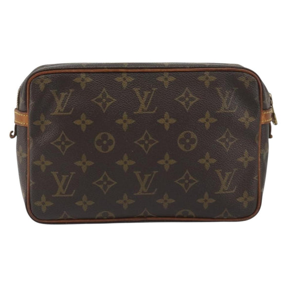 LOUIS VUITTON Monogram Compiegne 23 Clutch Bag M51847 LV Auth 195039