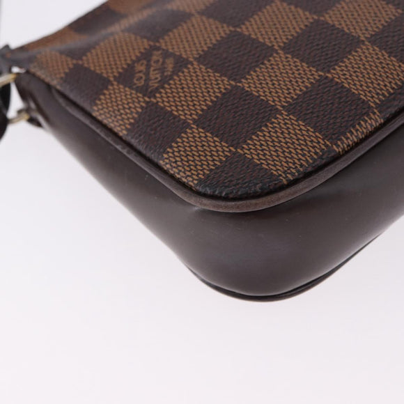 LOUIS VUITTON Damier Ebene Navona Accessory Pouch N51983 LV Auth 195041