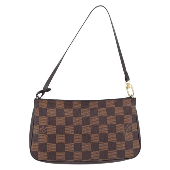 LOUIS VUITTON Damier Ebene Navona Accessory Pouch N51983 LV Auth 195041