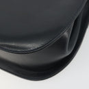 Salvatore Ferragamo Gancini Shoulder Bag Leather Black Gold Auth 195042-12