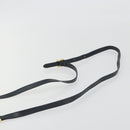 Salvatore Ferragamo Gancini Shoulder Bag Leather Black Gold Auth 195042-8