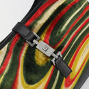 GUCCI Jackie Shoulder Bag Velor Multicolor Silver 001 3306 Auth 195044-14