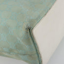 GUCCI GG Canvas Tote Bag Light Blue Gold 002 1098 Auth 195045-11