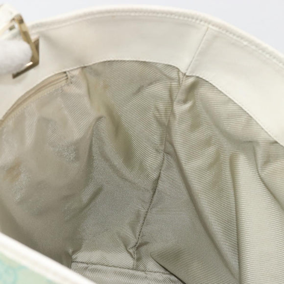 GUCCI GG Canvas Tote Bag Light Blue Gold 002 1098 Auth 195045