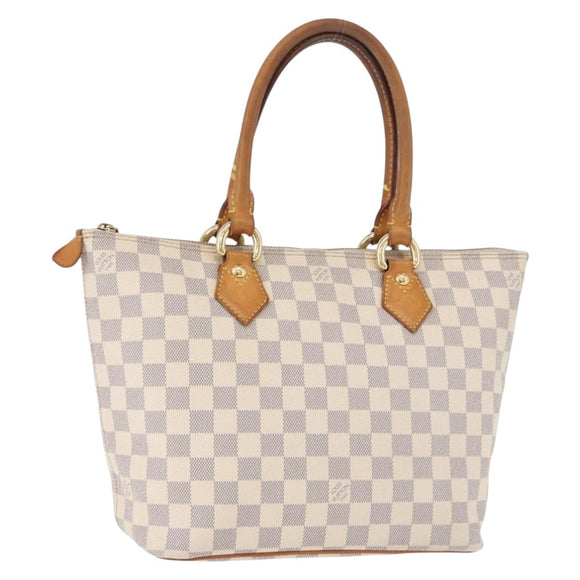 LOUIS VUITTON Damier Azur Saleya PM Tote Bag N51186 LV Auth 195046