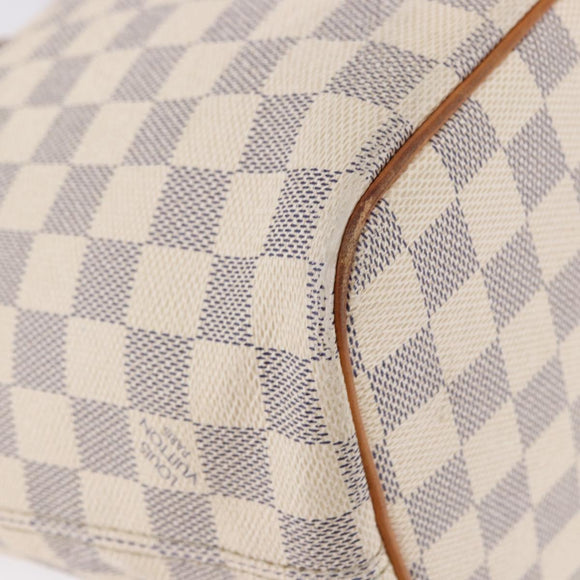 LOUIS VUITTON Damier Azur Saleya PM Tote Bag N51186 LV Auth 195046
