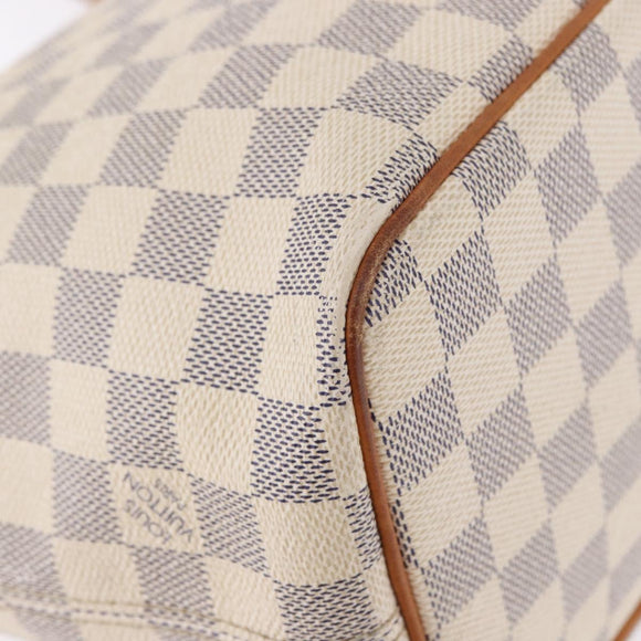 LOUIS VUITTON Damier Azur Saleya PM Tote Bag N51186 LV Auth 195046