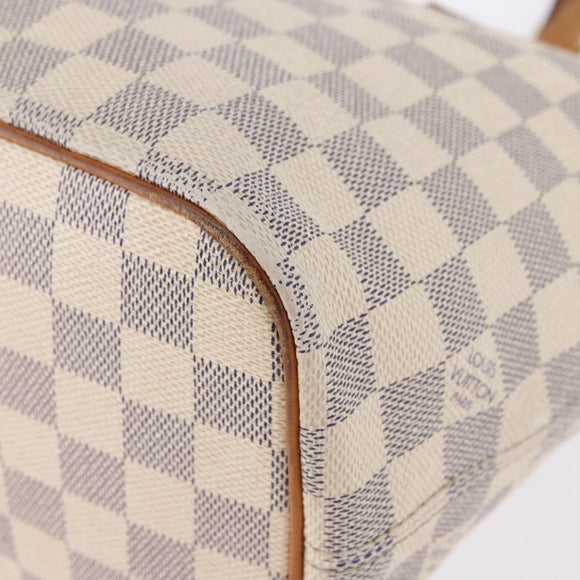 LOUIS VUITTON Damier Azur Saleya PM Tote Bag N51186 LV Auth 195046