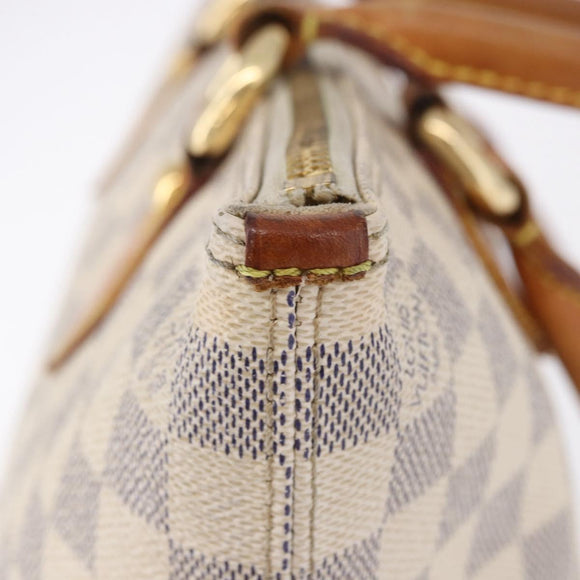 LOUIS VUITTON Damier Azur Saleya PM Tote Bag N51186 LV Auth 195046