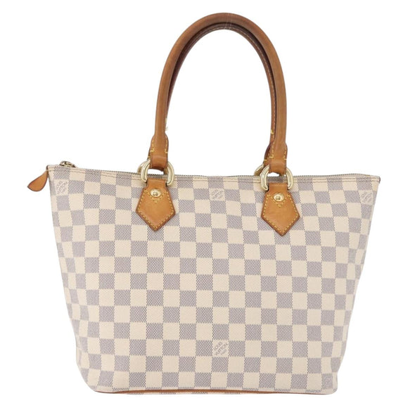 LOUIS VUITTON Damier Azur Saleya PM Tote Bag N51186 LV Auth 195046
